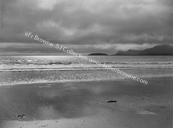 SUNSET OVER ACHILL HEAD FROM CATHEDRAL ROCKS